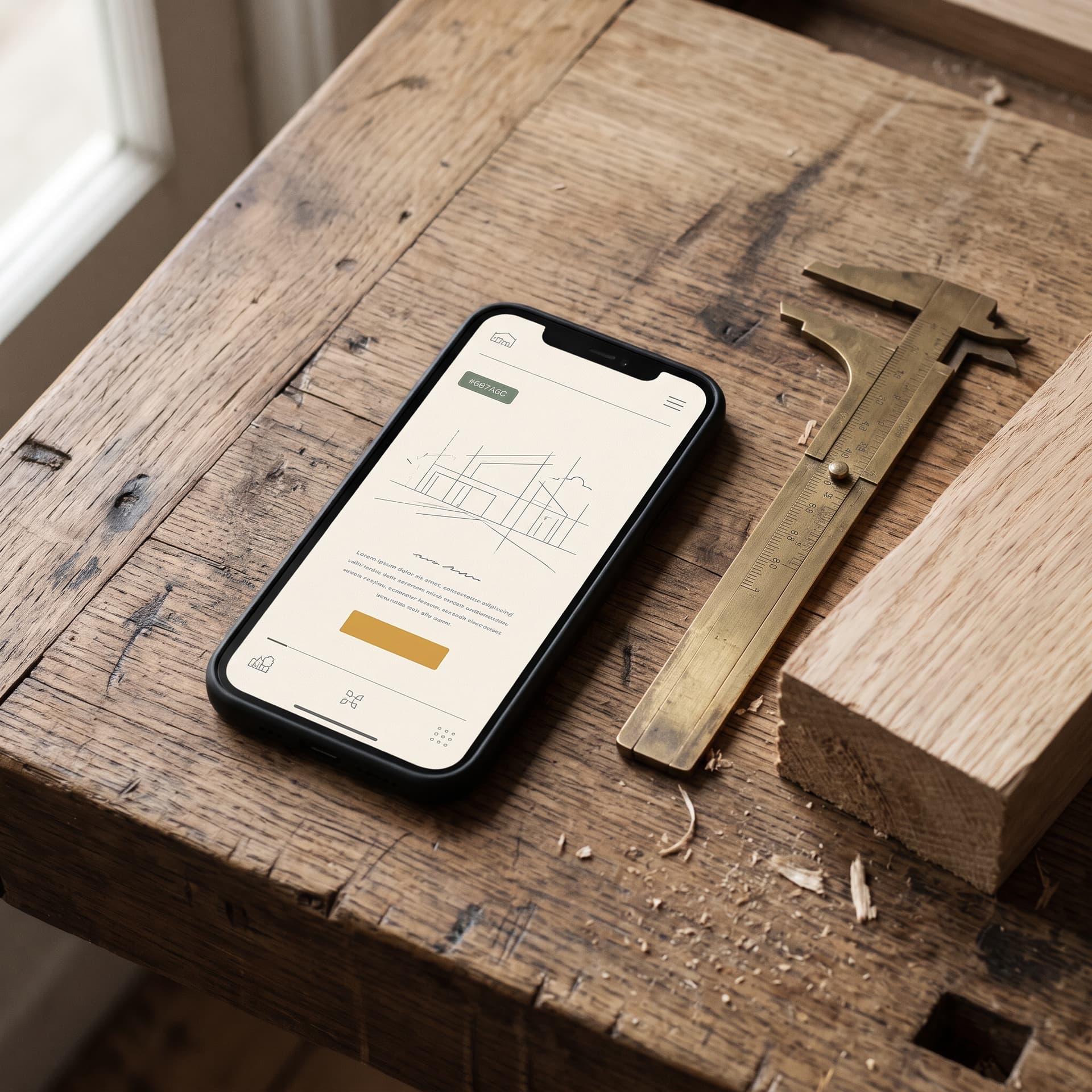Studio flat-lay voor Bouw- & Timmerbedrijf