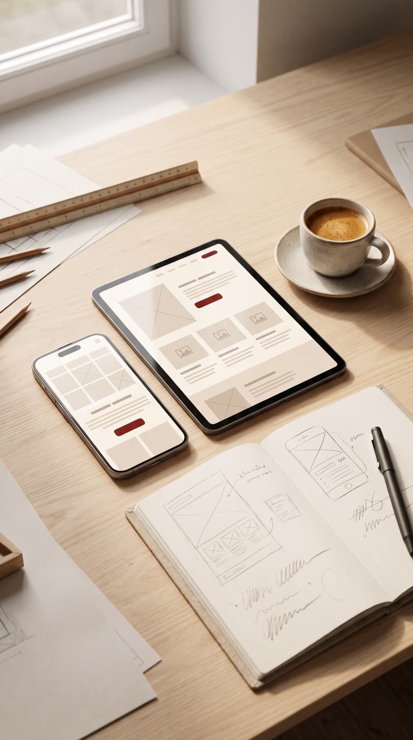 Overzichtelijke mobiele en desktop website voor Bouw- & Timmerbedrijf in Hoogezand